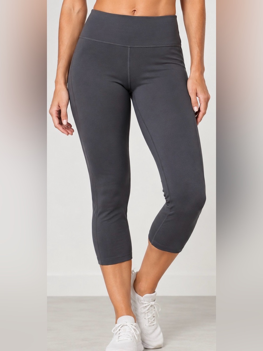 Athleta Salutation Capri High Rise Powervita Leggings – Dark Gray – XL